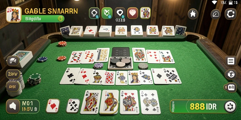 Tampilan gameplay Gaple yang menarik dan interaktif.
