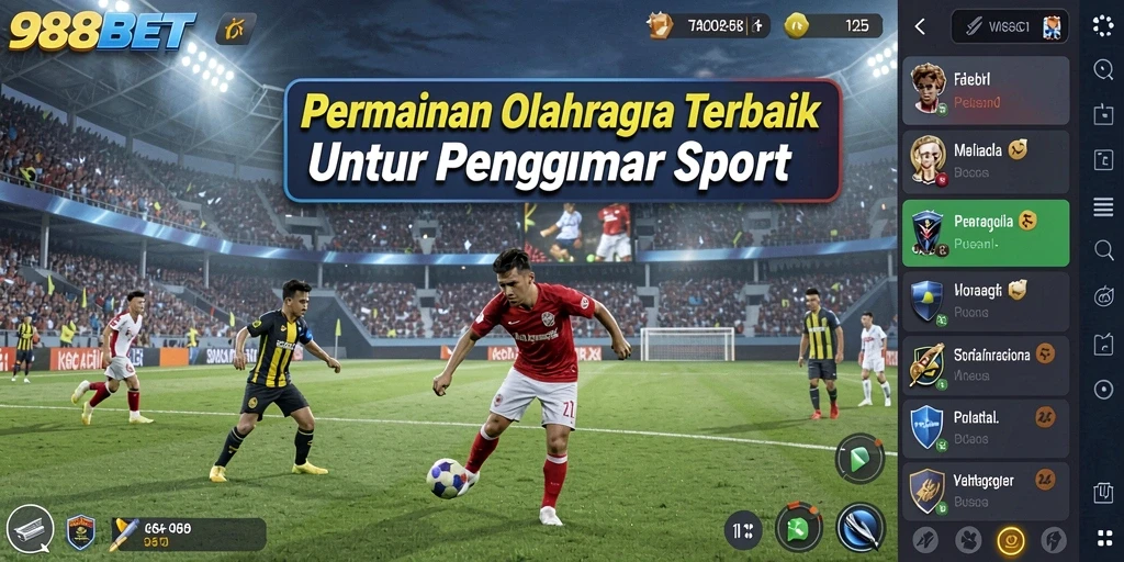 Screenshot menunjukkan antarmuka permainan dan fitur taruhan di 988BET.