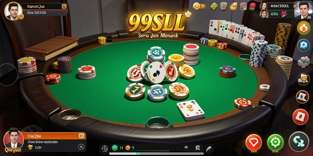Gameplay QiuQiu yang seru dalam 99SLL.