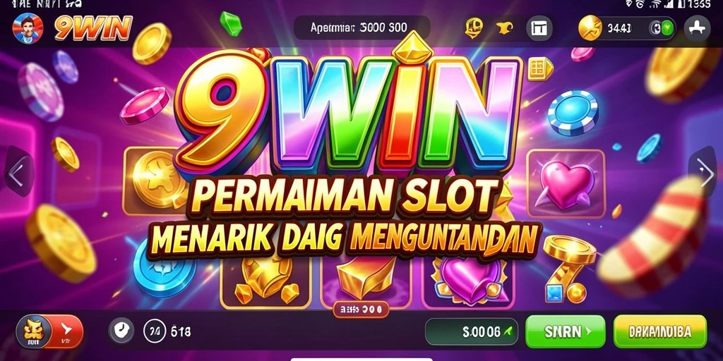 Screenshot gameplay 9WIN menampilkan keseruan bermain Slot dengan efek visual yang memukau.