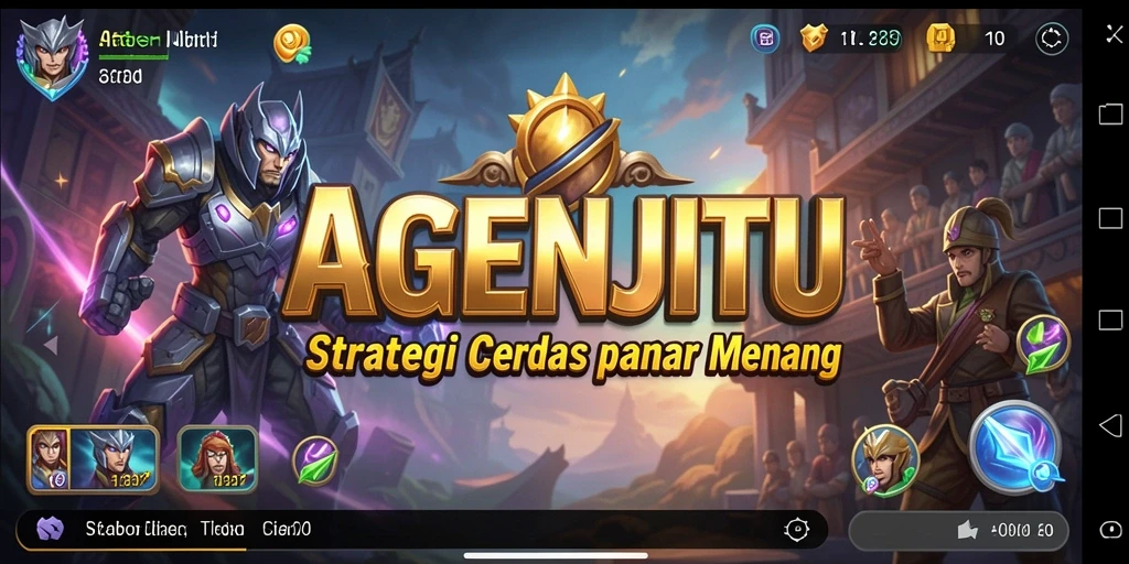 Tangkapan layar AGENJITU menampilkan momen strategi yang mendebarkan.