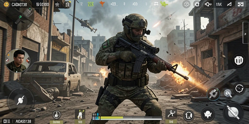 Gameplay seru dari CADAS138 dalam pertempuran FPS.