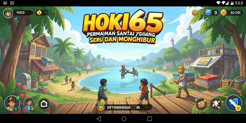Tangkapan layar HOKI65 menampilkan gameplay yang menenangkan dan interaktif.