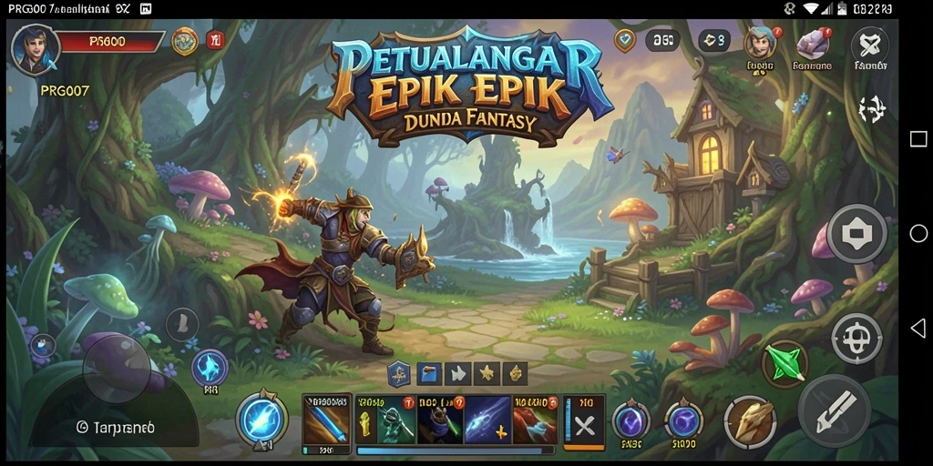 Screenshot PRG007 menampilkan aksi seru dalam pertempuran RPG.