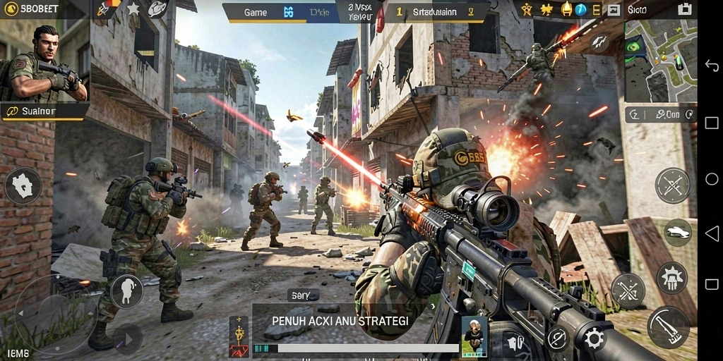 Screenshot menunjukkan aksi intens dalam gameplay <strong>SBOBET</strong> yang seru.