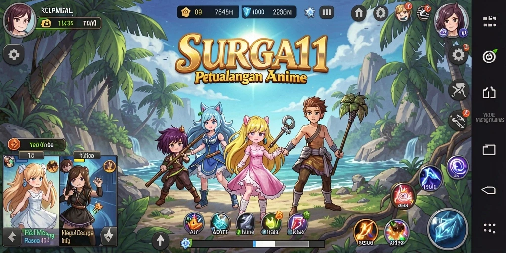 Tampilan menarik dari gameplay Anime di SURGA11 yang penuh petualangan.